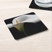 Blumen | White Calla Lily Rechteckiger Pappuntersetzer (angewinkelt)