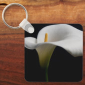 Blumen | White Calla Lily Schlüsselanhänger (Vorderseite)