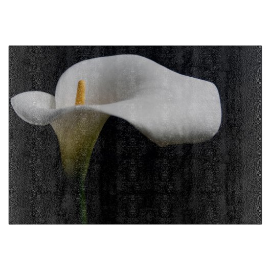 Blumen | White Calla Lily Schneidebrett (Vorderseite)