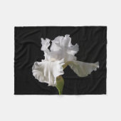 Blumen | White Iris Fleecedecke (Vorderseite (Horizontal))