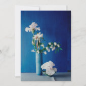 Blumen | White Iris in Vase Dankeskarte (Vorderseite)