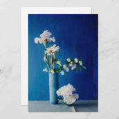 Blumen | White Iris in Vase Dankeskarte (Vorne/Hinten)