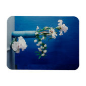 Blumen | White Iris in Vase Magnet (Horizontal)