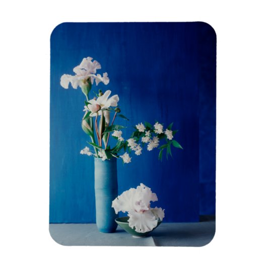 Blumen | White Iris in Vase Magnet (Vertikal)