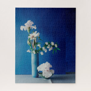Blumen White Iris in Vase Puzzle