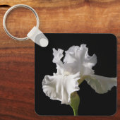 Blumen | White Iris Schlüsselanhänger (Vorderseite)