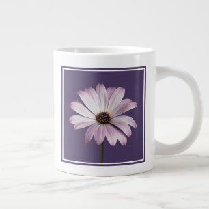 Blumen White & Lila Daisy Jumbo-Tasse