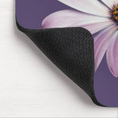 Blumen | White & Lila Daisy Mousepad (Ecke)