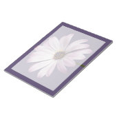 Blumen | White & Lila Daisy Notizblock (angewinkelt)