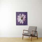Blumen | White & Lila Daisy Wandteppich (Beispiel)