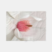 Blumen | White Magnolia Fleecedecke (Vorderseite (Horizontal))