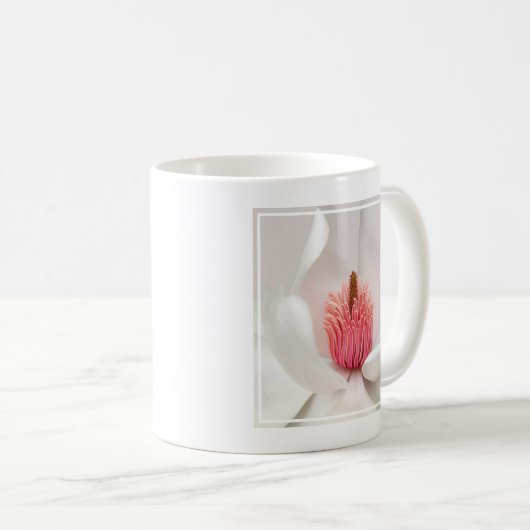 Blumen | White Magnolia Kaffeetasse (VorderseiteRechts)