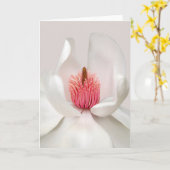 Blumen | White Magnolia Karte (Gelbe Blume)
