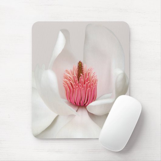 Blumen | White Magnolia Mousepad (Mit Mouse)