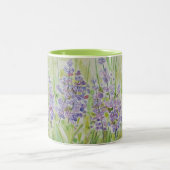 Blumen-WieseWatercolor Zweifarbige Tasse (Mittel)