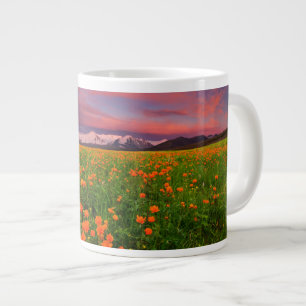 Blumen   Wildblume Felsschneebedeckte Berge Jumbo-Tasse