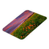 Blumen | Wildblume Felsschneebedeckte Berge Magnet (Linke Seite)