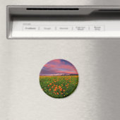 Blumen | Wildblume Felsschneebedeckte Berge Magnet (In Situ (Geschirrspüler))