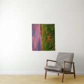 Blumen | Wildblume Felsschneebedeckte Berge Wandteppich (Beispiel)