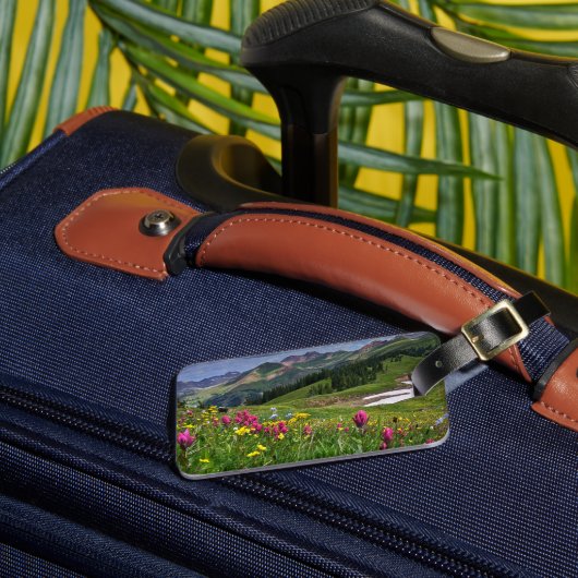 Blumen | Wildblumen Durango, Colorado Gepäckanhänger (Vorderseite Insitu 3)