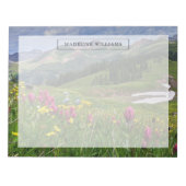 Blumen | Wildblumen Durango, Colorado Notizblock (Vorderseite)