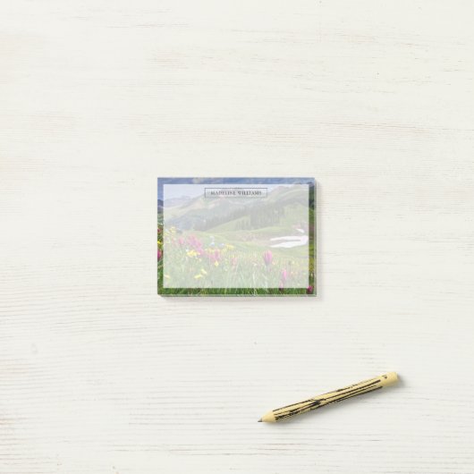 Blumen | Wildblumen Durango, Colorado Post-it Klebezettel (Auf Schreibtisch)