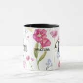 Blumen-Wildblumen-Geschenk für neue Mütter, etabli Tasse (Zentrum)