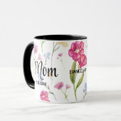 Blumen-Wildblumen-Geschenk für neue Mütter, etabli Tasse (Vorderseite Links)