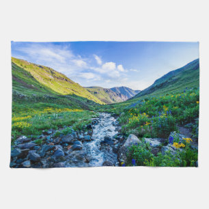 Blumen   Wildblumen in Colorado Geschirrtuch