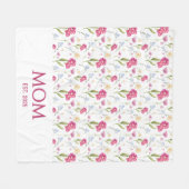 Blumen-Wildblumen-Mama Etabliert Fleecedecke (Vorderseite (Horizontal))