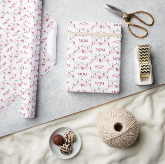 Blumen-Wildblumen-Mama Etabliert Geschenkpapier (Kunsthandwerk)