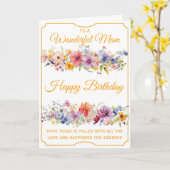 Blumen-Wildblumen-Mutter-Geburtstag Karte (Gelbe Blume)