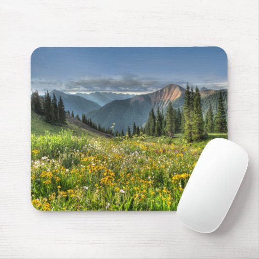 Blumen | Wildblumen Silverton Colorado Mousepad (Mit Mouse)