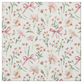 Blumen wilde rosa Schleifen Stoff (Muster)