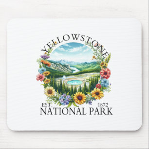 Blumen Yellowstone Nationalpark Wandern Camping Ou Mousepad