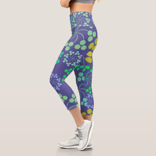 Blumen Zazzle_Growshop. Capri Leggings
