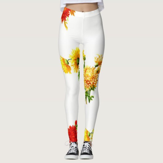 Blumen | Zazzle_Growshop. Leggings (Vorderseite)