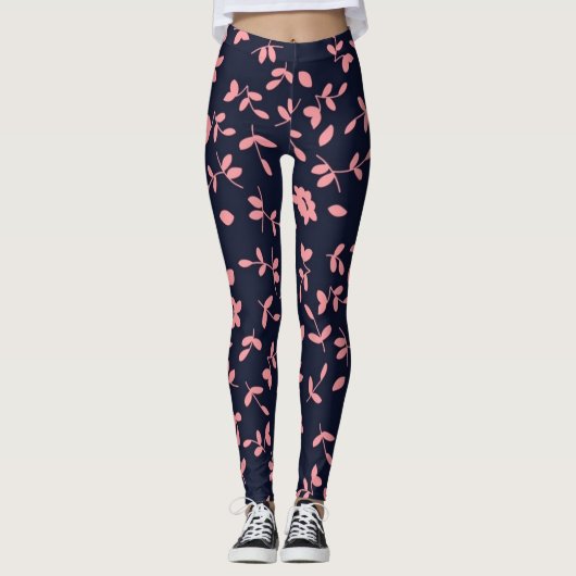 Blumen | Zazzle_Growshop. Leggings (Vorderseite)