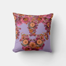 Blumen Zinnia Bouquet Maureen Girard Bunt Kissen
