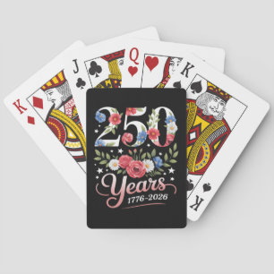 Blumen zum 250. Jubiläum 1776 2026 Spielkarten