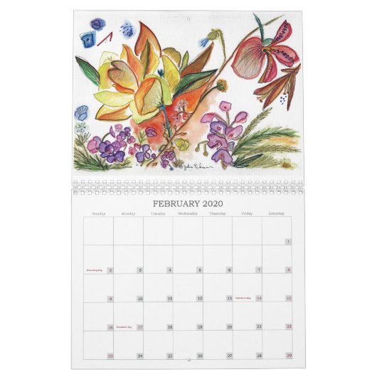 Blumen, zum jedes Monats zu erhellen Kalender (Feb 2020)