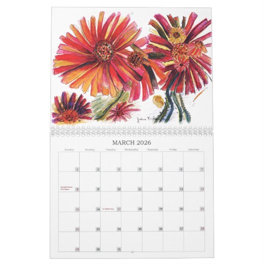 Blumen, zum jedes Monats zu erhellen Kalender (Mär 2026)