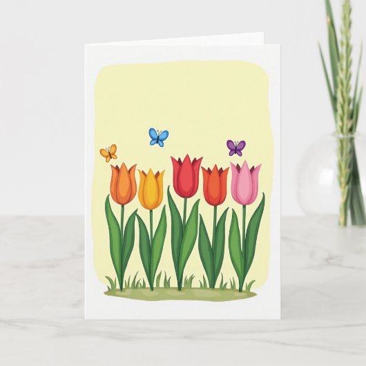 Blumen zum Muttertag Card Karte (Vorderseite)