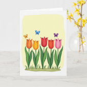 Blumen zum Muttertag Card Karte (Gelbe Blume)