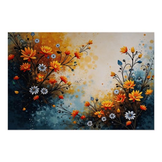 Blumen zur Feier Poster (Vorderseite)
