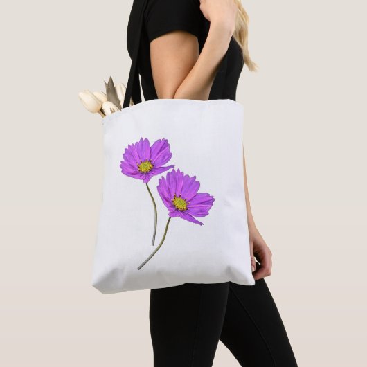 Blumen Zwei Lila Cosmos Tasche (Von Nahem)