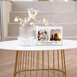 Blumenabstract mit Zitat und Bibelvers Foto 