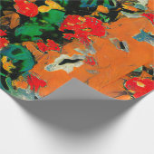 Blumenabstraktion basierend auf den Werken von Van Geschenkpapier (Ecke)