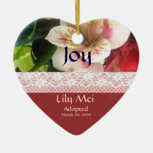 BlumenAdoptions-Mitteilungs-Andenken Keramikornament