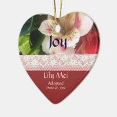 BlumenAdoptions-Mitteilungs-Andenken Keramikornament (Links)